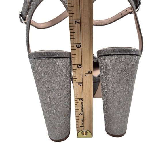 Antonio Melani Born on Fifth Size 7 Liv Metallic Glitter Platform Pumps 677 - Picture 5 of 11